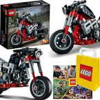 LEGO TECHNIC MOTOCYKL MOTOR CHOPPER KLOCKI 2W1 42132 MAŁY INŻYNIER