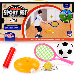 2W1 GRY SPORTOWE TENIS PIŁKA NOŻNA POMPKA RAKIETKA