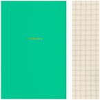 ZESZYT B5 BRULION 80K W KRATKĘ KRATKA OPRAWA PÓŁTWARDA ASTRA NEON TURKUSOWY