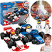 LEGO CITY FORMUŁA 1 BOLIDY WILLIAMS RACING I HAAS F1 WYŚCIGÓWKI AUTA 60464