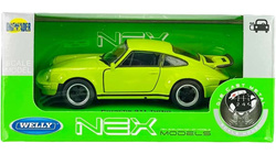PORSCHE 911 TURBO ZIELONY METALOWY MODEL SAMOCHÓD KOLEKCJONERSKI WELLY