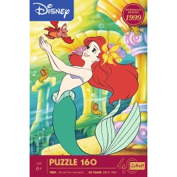 PUZZLE 160 ELEMENTÓW DISNEY MAŁA SYRENKA 40-LECIE UKŁADANKA TREFL 40056