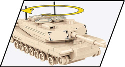 COBI CZOŁG ABRAMS M1A2 POLSKIE KLOCKI KONSTRUKCYJNE 1:72 WOJSKO MILITARIA