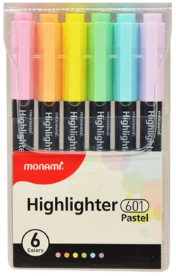 ZAKREŚLACZ MARKER DO TEKSTU 6SZT PASTEL 601 MONAMI