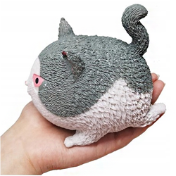 GUMOWY KOTEK ANTYSTRESOWY ASKATO GNIOTEK DO ŚCIASKANIA ROZCIĄGANIA SZARY