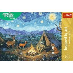 PUZZLE 100 EL. RODZINA TREFLIKÓW PRZY OGNISKU INSPIRED BY ART TREFL 16564
