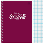 KOŁOZESZYT NOTES A6 80 KARTEK W KRATKĘ NA SPIRALI COCA COLA INTERDRUK
