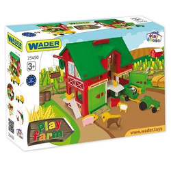STAJNIA OBORA STODOŁA ZE ZWIERZĘTAMI I TRAKTOREM PLAY HOUSE FARMA WADER