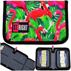 PIÓRNIK DWUKLAPKOWY ST.RIGHT PINK FLAMINGO RÓŻOWE FLAMINGI MONSTERA BANAN