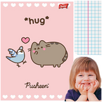 ZESZYT A5 KRATKA 32 KARTKI LAMINOWANY UNIPAP MAJEWSKI PUSHEEN KOTEK