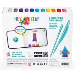 HEY CLAY MASA PLASTYCZNA KREATYWNA 15 PUSZEK APLIKACJA NARZĘDZIA BESTIE