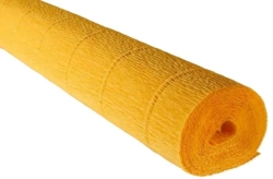 KREPINA WŁOSKA 17E/5 BIBUŁA MARSZCZONA 50x250cm 180g ŻÓŁTA SŁONECZNA