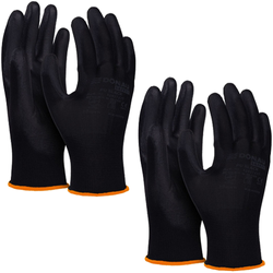 RĘKAWICE OCHRONNE DONAU CZARNE KAT II ROZMIAR 7 PRACA MECHANICZNA - 2 pary