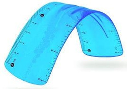 LINIJKA ELASTYCZNA 15CM FLEXI BAMBINO ST. MAJEWSKI NIEŁAMLIWA - 3 szt.