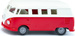 SAMOCHÓD VW T1 BUS BIAŁO-CZERWONY  MODEL KOLEKCJONERSKI SIKU  2361