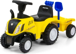 TRAKTOR Z PRZYCZEPĄ NEW HOLLAND T7 JEŹDZIK DLA DZIECI GRABKI MILLY MALLY