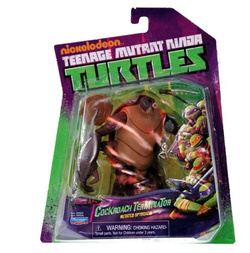 FIGURKA ŻÓŁWIE NINJA TURTLES - COCKROACH + BROŃ