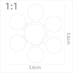 KLOCKI KONSTRUKCYJNE MAŁYCH GENIUSZY KOLOROWE KWIATKI KULKI 160 EL. ASKATO
