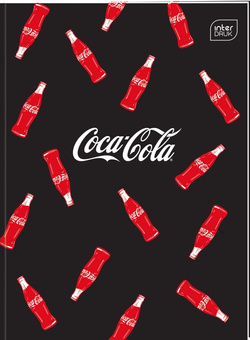 ZESZYT A4 3-LINIA PODWÓJNA KOLOROWA 32 KARTKI SZKOLNY COCA COLA INTERDRUK