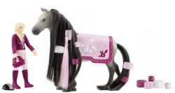 SCHLEICH HORSE CLUB KOŃ KONIK Z WŁOSAMI DO STYLIZACJI SOFIA I DUSTY FIGURKI