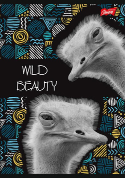 ZESZYT A5 W KRATKĘ 60 KARTEK LAMINOWANY UNIPAP MAJEWSKI WILD BEAUTY