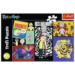 PUZZLE 300 ELEMENTÓW RICK I MORTY: DZIWNE MIEJSCA W GALAKTYCE 23035 TREFL