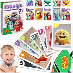 KARTY PIOTRUŚ EMOCJE MEMO PAMIĘĆ 2w1 STWORKI GRA KARCIANA ALEXANDER