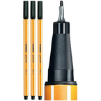 CIENKOPIS CZARNY DO RYSOWANIA SZKICOWANIA POINT 88 0,4 mm STABILO - 3 szt.