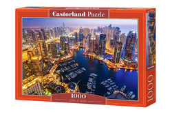 PUZZLE DUBAJ NOCĄ EMIRATY ZATOKA DUBAI AT NIGHT 1000EL CASTORLAND C-103256