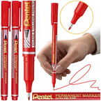 CIENKOPIS FOLIOPIS MARKER PERMANENTNY 0,6mm PENTEL NF450 CZERWONY - 2 szt.