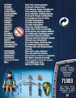 PLAYMOBIL NOVELMORE GWYNN W UZBROJENIU RYCERZ FIGURKA Z KUSZĄ