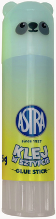 KLEJ SZKOLNY W SZTYFCIE 15g ZWIERZĄTKA MISIE ZMYWALNY ASTRA  - 3 sztuki