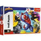 PUZZLE 30 ELEMENTÓW MARVEL KOLORY SPIDER-MANA SPIDERVERSE 18307 TREFL
