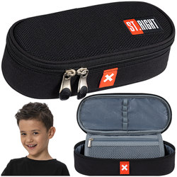 PIÓRNIK SZKOLNY SASZETKA USZTYWNIONA ST.RIGHT MAJEWSKI CZARNY X WHITE