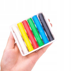 PLASTELINA ASTRA AS SZKOLNA OKRĄGŁA 6 KOLORÓW MIĘKKA ŁATWA W MODELOWANIU