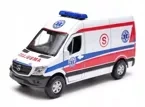 MERCEDES-BENZ SPRINTER PANEL VAN METALOWY SAMOCHODZIK WELLY 1:34