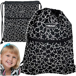 WOREK NA BUTY OBUWIE SZKOLNY HEAD STAR LIGHTS SILVER SREBRNE GWIAZDY ASTRA