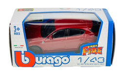 ALFA ROMEO STELVIO SAMOCHÓD METALOWY AUTO MODEL KOLEKCJONERSKI BBURAGO 1:43