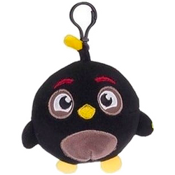ANGRY BIRDS SQUASHY PODGIES BRELOK PLUSZOWY 12 cm CZARNY PTAK BOMBA