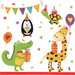 SERWETKI PAPIEROWE HAPPY BIRTHDAY PRZYJĘCIE URODZINOWE ZWIERZĘTA 33x33 cm