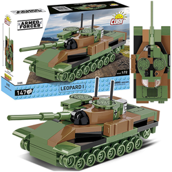 COBI LEOPARD I CZOŁG NIEMIECKI RUCHOMA WIEŻA POLSKIE KLOCKI ARMED FORCES