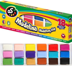 MODELINA SZKOLNA DLA DZIECI 18 KOLORÓW ELASTYCZNA ASTRA AS