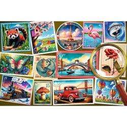 PUZZLE EASYPIECE 300 ELEMENTÓW ZNACZKI POCZTOWE UKŁADANKA 23100 TREFL