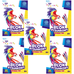 BLOK RYSUNKOWY BIAŁY A4 ASTRA 20 KARTEK 100g SZKOLNY PLASTYKA - 5 sztuk