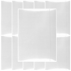 TECZKA Z GUMKĄ A4 3-SKRZYDŁOWA LAKIEROWANA OFFICE PRODUCTS BIAŁA - 10 szt.