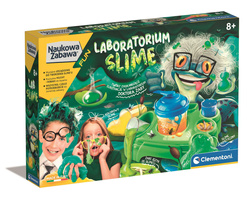 SLIME LABORATORIUM NAUKOWA ZABAWA ZIELONE GLUTY EKSPERYMENTY CLEMENTONI