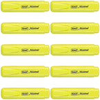 ZAKREŚLACZ BIUROWY SZKOLNY TOMA MISTRAL PISAK ŻÓŁTY PASTELOWY - 10 sztuk