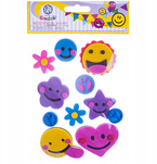 NAKLEJKI DEKORACYJNE WESOŁE BUŹKI EMOTIKONY ASTRA