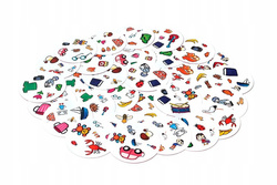 DOBBLE KICIA KOCIA GRA KARCIANA RODZINNA NA SPOSTRZEGAWCZOŚĆ 5w1 REBEL