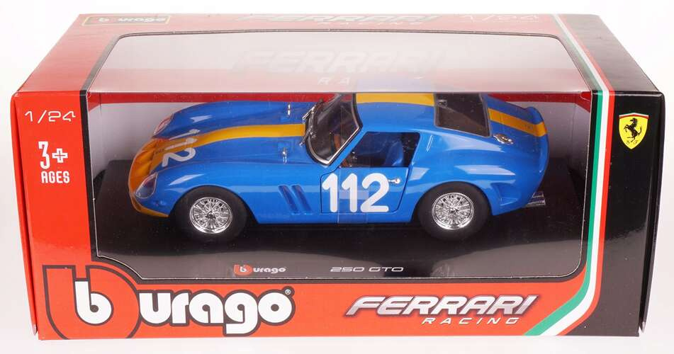 Ferrari 250 gto 1962 samochód metalowy pojazd model bburago